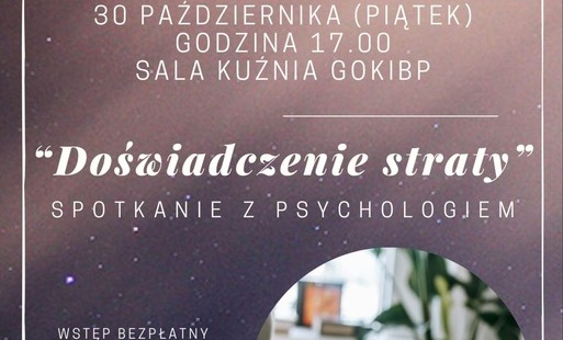 Zdjęcie do "Doświadczenie straty" spotkanie z psychologiem